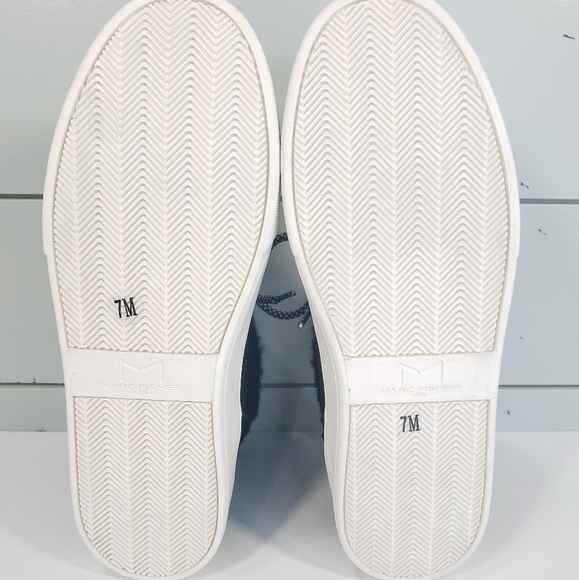 Marc Fisher Summa Women's High Top Sneakers Boots Black Suede Faux Fur New Sz 7 - Picture 9 of 9